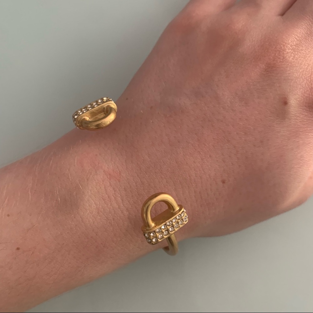 J. Crew Sparkly Pave Cuff Bracelet